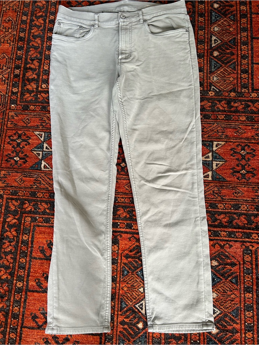 Faherty Super Soft Denim Pants - 33x29, Sage Green